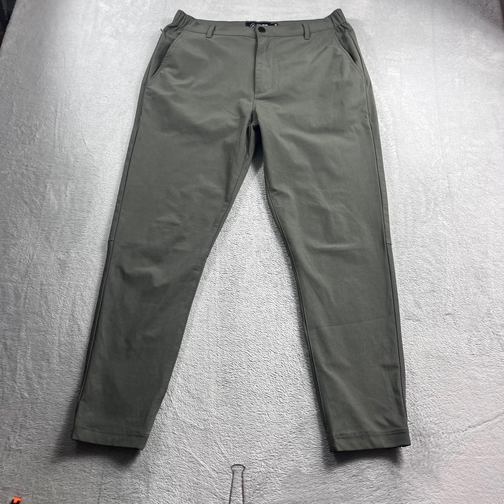 Cuts AO Jogger Mens Large Olive Green Tapered Performance Pants